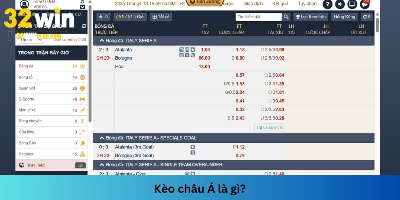 Kèo chấp châu Á là tỷ lệ cược phổ biến tại các nhà cái hiện nay
