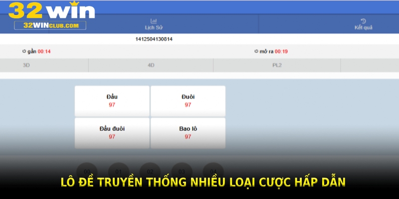 Lô đề truyền thống nhiều loại cược hấp dẫn