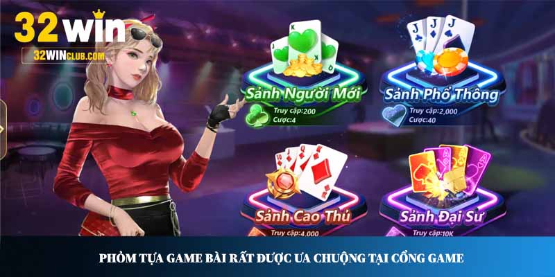 Phỏm tựa game bài 32Win rất được ưa chuộng tại đây