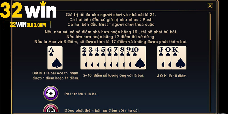 Quy tắc chơi xì dách cơ bản