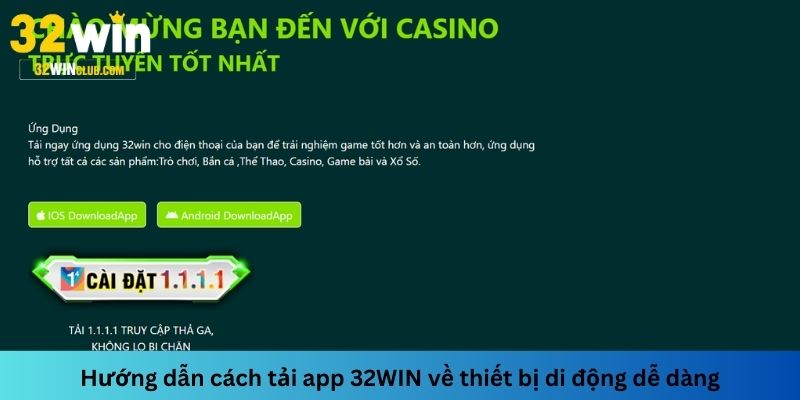 Cách tải app 32Win về điện thoại dễ dàng trên cả hệ điều hành iOS, Android
